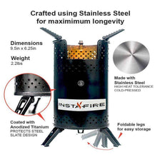 Load image into Gallery viewer, Instafire Inferno Outdoor Biomass Stove
